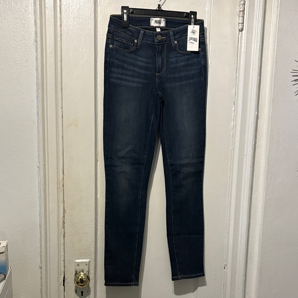 PAIGE Skinny Jeans in Dark Indigo Wash